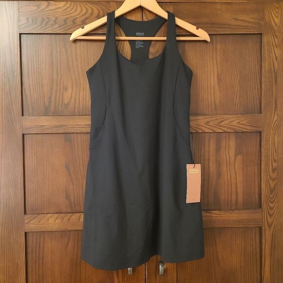 NWT Girlfriend Collective Paloma Dress in Black - Picture 2 of 9